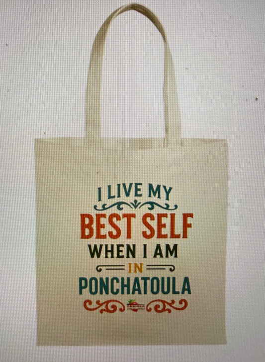 My Best Self Canvas Tote